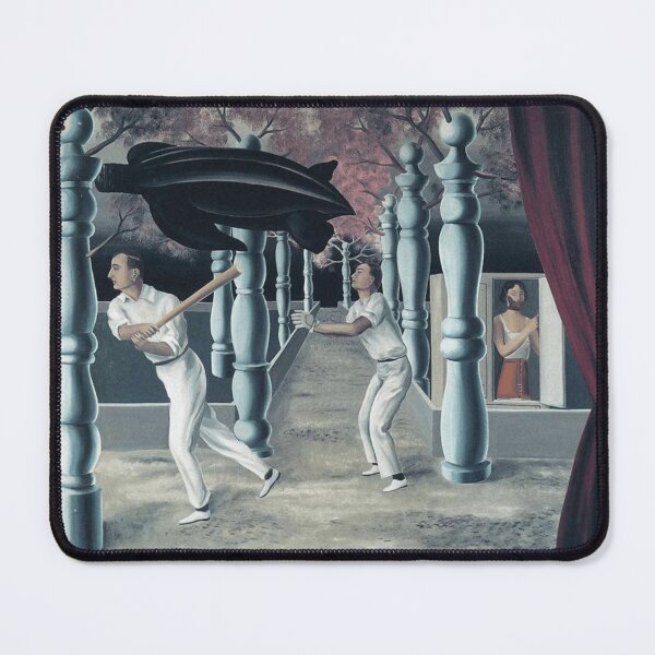 Item preview, The Secret Player Magritte Surreal Composition designed and sold by MirelaSorescu.
