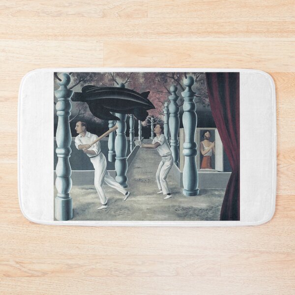 Item preview, The Secret Player Magritte Surreal Composition designed and sold by MirelaSorescu.