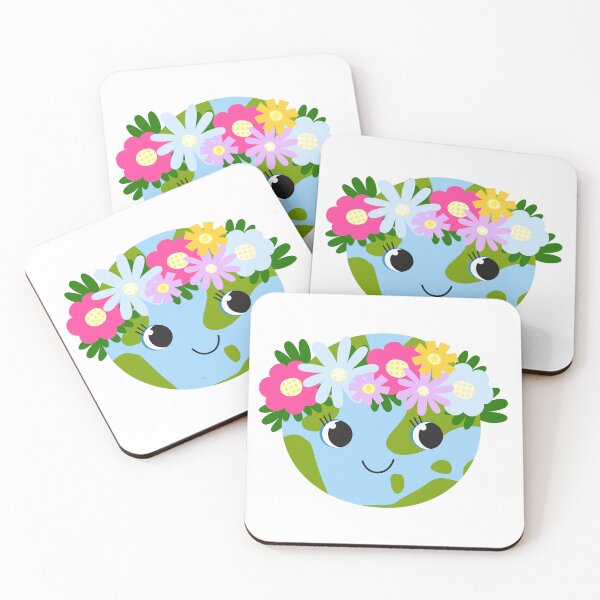 Item preview, Smiling Earth with Spring Flower Crown designed and sold by the-myro.