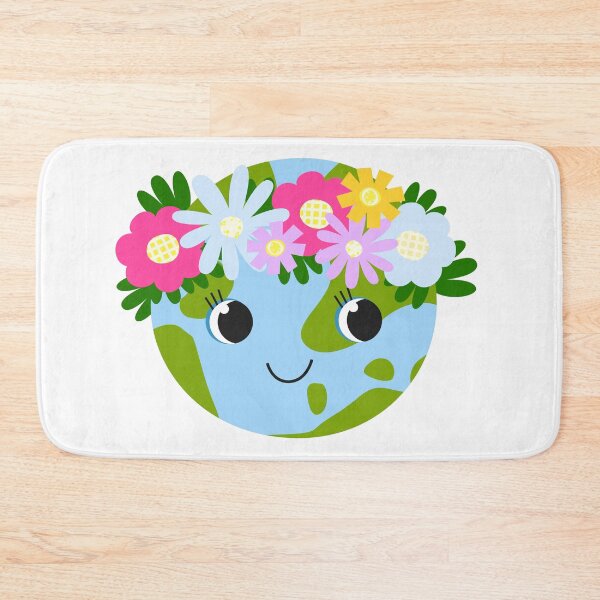 Item preview, Smiling Earth with Spring Flower Crown designed and sold by the-myro.