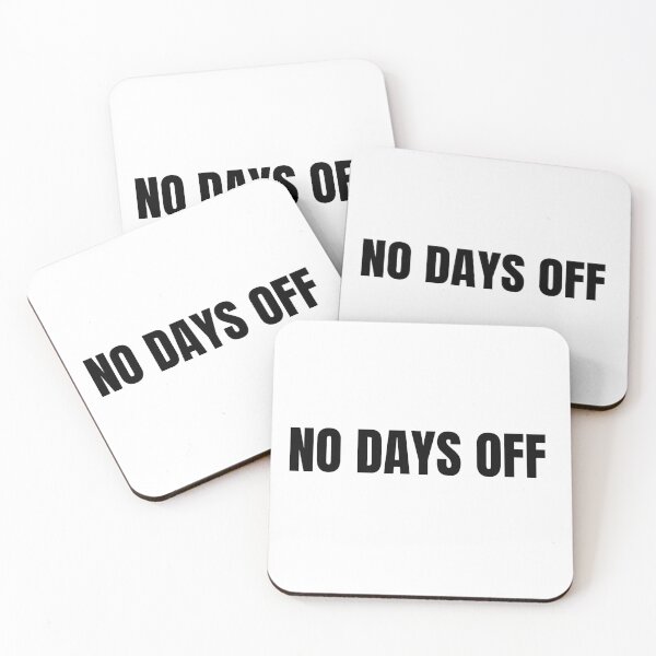 Item preview, No Days Off (Black) designed and sold by ShipCrewNation.