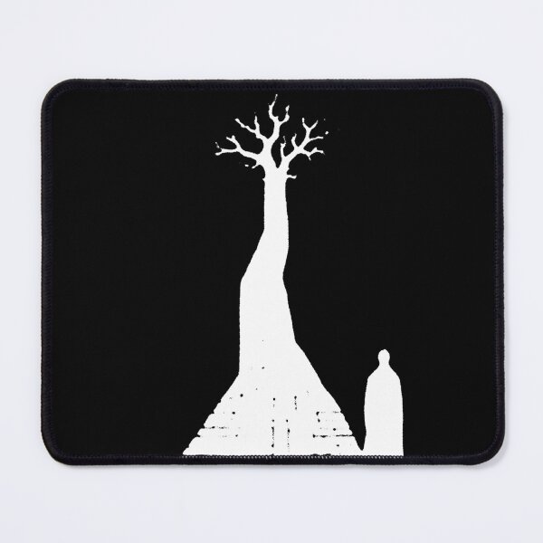 Item preview, Great giant white tree and silhouette of man dark art 127sm designed and sold by 127sm.