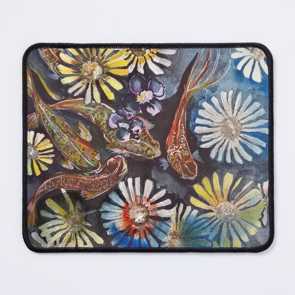 Item preview, daisies and koi designed and sold by catherine calder.