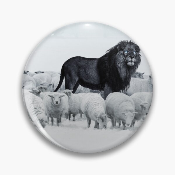 Item preview, Lion among sheep designed and sold by SaschaHahnART.