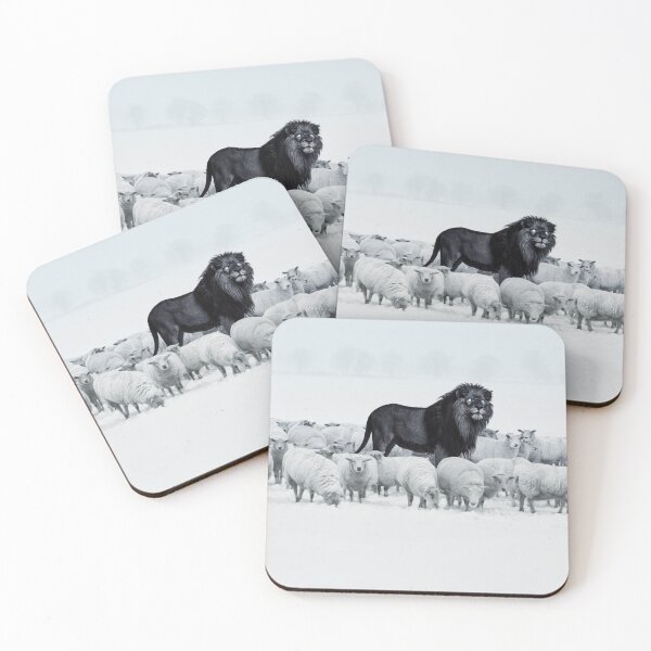 Item preview, Lion among sheep designed and sold by SaschaHahnART.