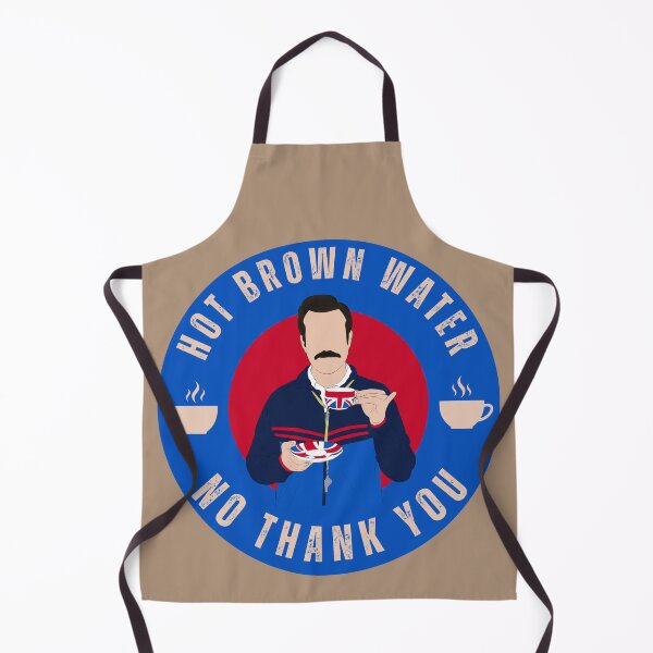 Item preview, Hot Brown Water "No Thank You" Badge - Ted Lasso Tea Art designed and sold by Still Silhouette.