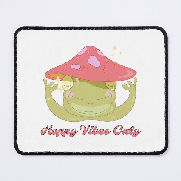 Item preview, Smiling Frog – Hoppy Vibes Only Cute Meme Tee designed and sold by Bellynza.