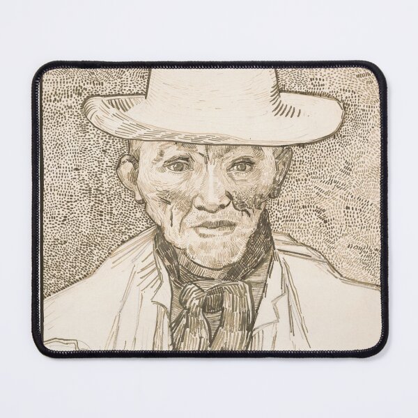 Item preview, Peasant of the Camargue by Vincent van Gogh: Vintage Portrait Fine Art Print designed and sold by artofuniverse.
