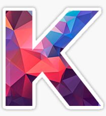 Etiqueta letra K Sticker
