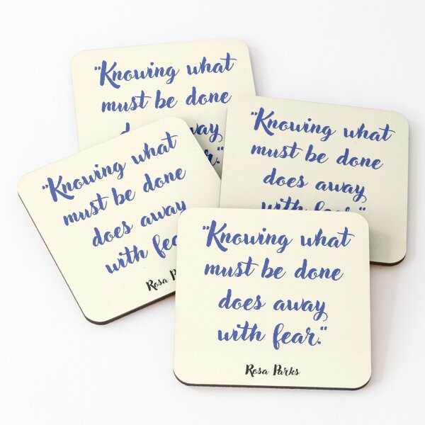Item preview, Knowing what must be done . . . Rosa Parks Quotation designed and sold by CharlottePlaceArt.