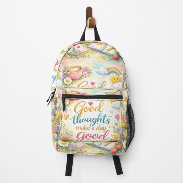 Item preview, Good Thoughts Make a Day Good – Positive Aesthetic Illustration designed and sold by FaithGratitude.