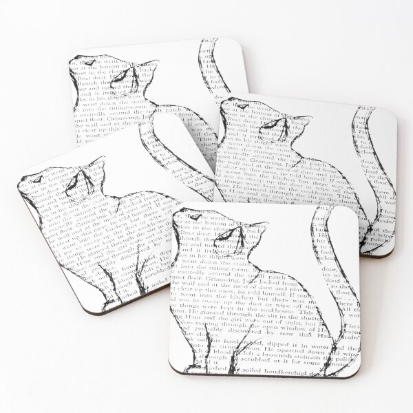 Item preview, cat reading book sticker Magnet designed and sold by KTY-NUSS.