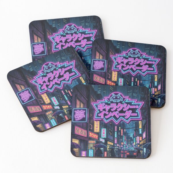 Item preview, Rain-Slicked Tokyo Night Arcade | Cyberpunk Japan Neon Dream Art designed and sold by UltimateJapan.