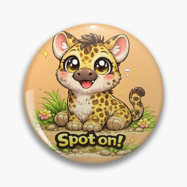 Item preview, Funny Cute Leopard Big Eyes Kawaii Cartoon Spot On Baby Leopard designed and sold by StickyDelights.