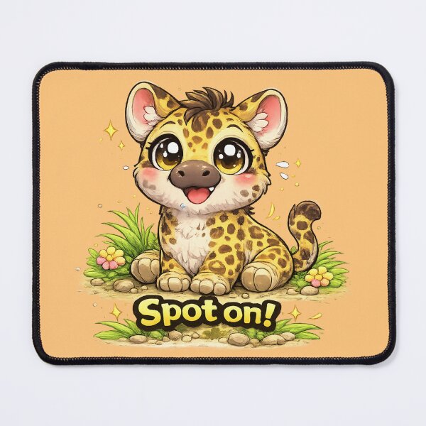Item preview, Funny Cute Leopard Big Eyes Kawaii Cartoon Spot On Baby Leopard designed and sold by StickyDelights.