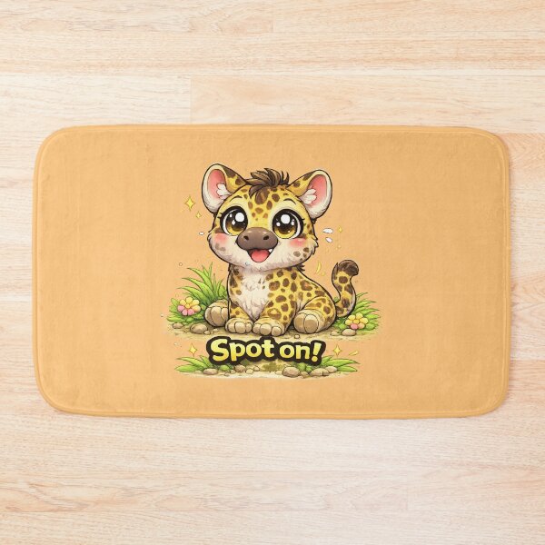 Item preview, Funny Cute Leopard Big Eyes Kawaii Cartoon Spot On Baby Leopard designed and sold by StickyDelights.