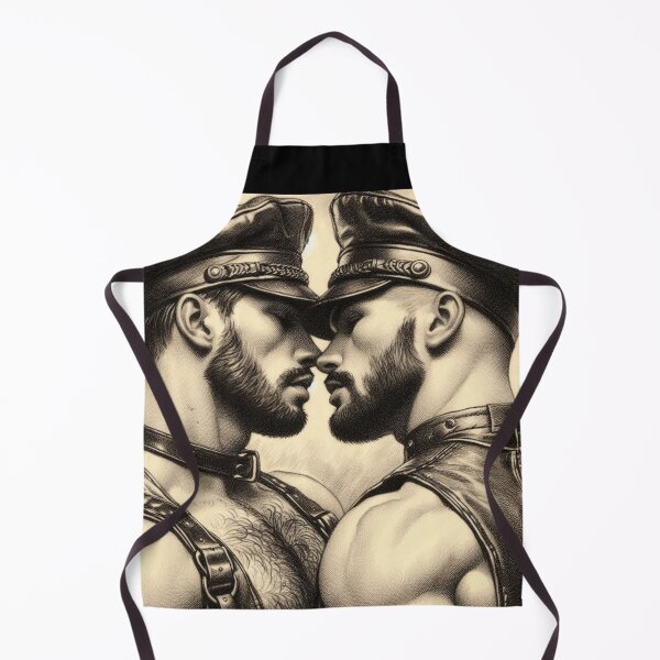 Item preview, Leather Bar Hunt Tom of Finland Leather Man Tribute Gay Art designed and sold by ItsAKinkThing.
