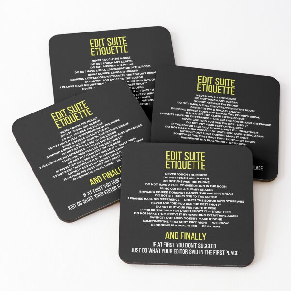 Item preview, Edit Suite Etiquette Rules - Minimalist Design designed and sold by jkleditor.