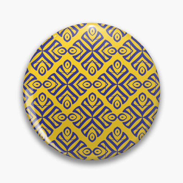 Item preview, Geometric Blue Gold Pattern  designed and sold by Sacha's Artistry.