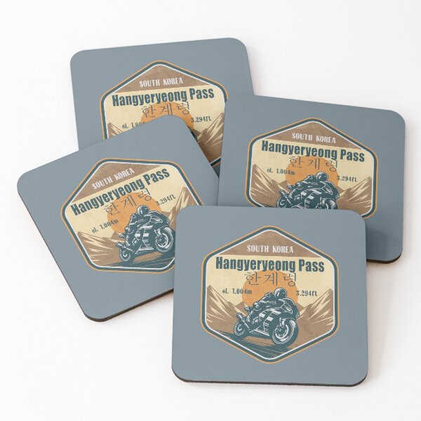 Item preview, Hangyeryeong Pass Taebaek South Korea Biker Badge designed and sold by CynthiaGraphics.