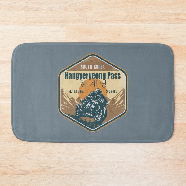 Item preview, Hangyeryeong Pass Taebaek South Korea Biker Badge designed and sold by CynthiaGraphics.