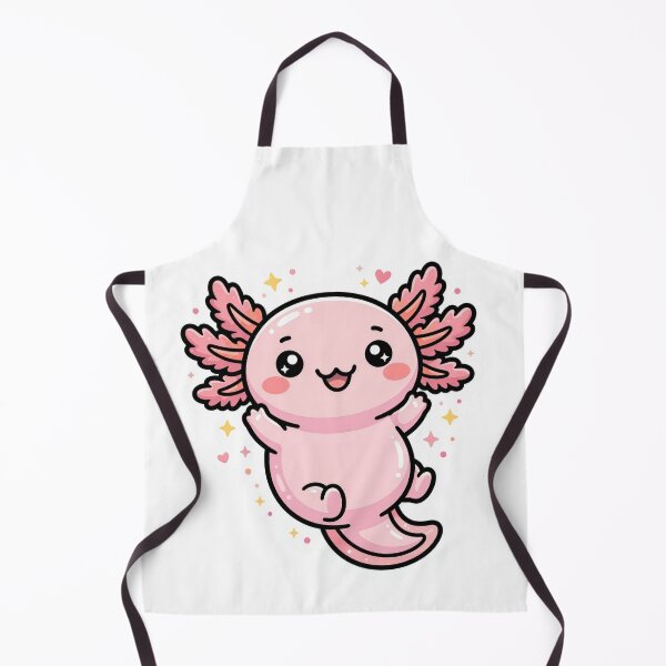 Item preview, Kawaii Pink Axolotl with Sparkles and Cute Expression for Youth designed and sold by lematworks.