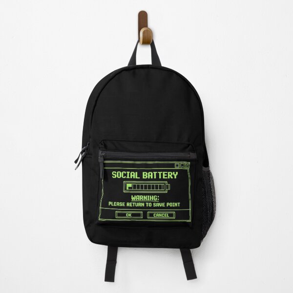 Item preview, Low Social Battery - Retro Gamer warning designed and sold by SidTastic .