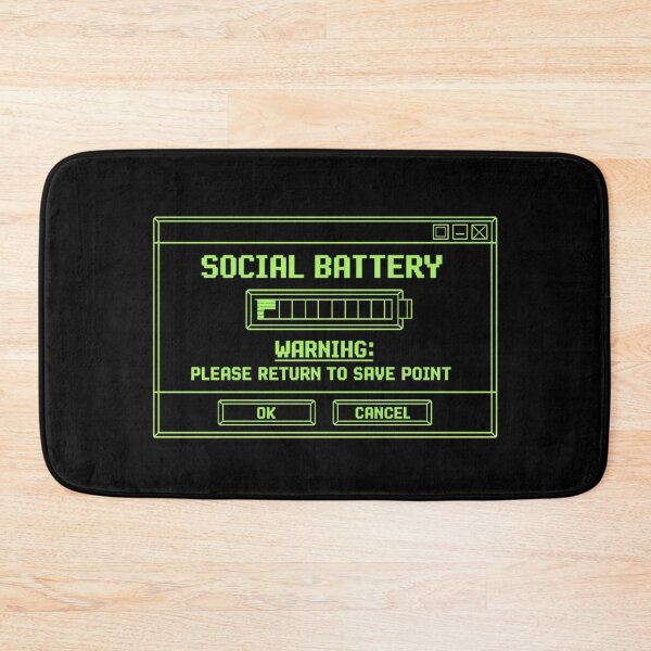 Item preview, Low Social Battery - Retro Gamer warning designed and sold by SidTastic .