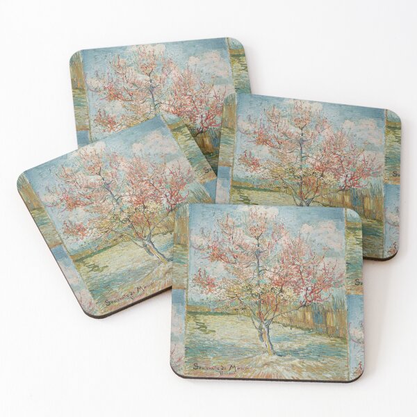 Item preview, Pink Peach Trees Souvenir De Mauve by Vincent van Gogh: Spring Orchard Poster designed and sold by artofuniverse.