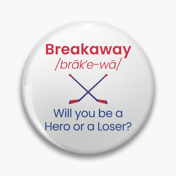 Item preview, Breakaway - Hero or Loser? New York Rangers colors. designed and sold by Hattrixz.