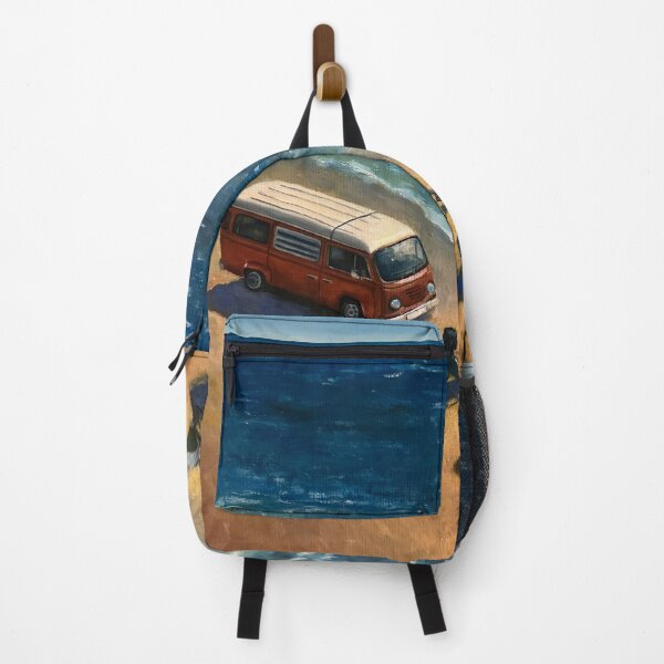 Item preview, Van Life Beach Sunset Coastal Painting designed and sold by DreamcodeArts.