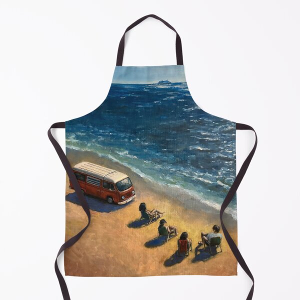 Item preview, Van Life Beach Sunset Coastal Painting designed and sold by DreamcodeArts.