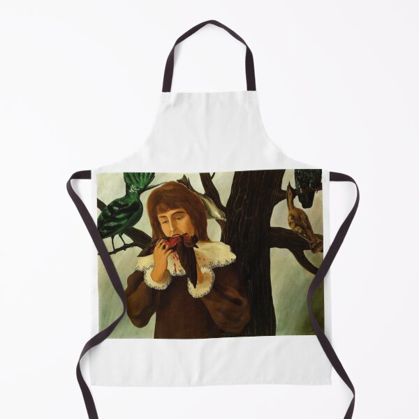Item preview, Young Girl Eating Bird Magritte Surreal Art designed and sold by MirelaSorescu.
