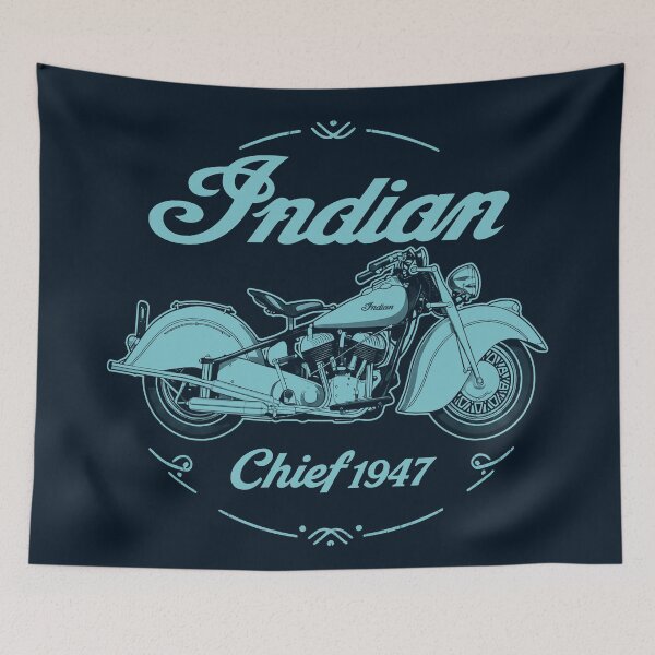 Item preview, 1947 Indian Chief V-Twin Vintage Seafoam Green Style designed and sold by EdGraphy.
