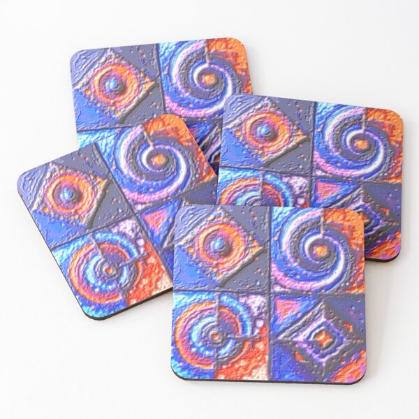 Item preview, cosmic pulse fluorescence plas colorful geometric abstract design designed and sold by SmashingDeals.
