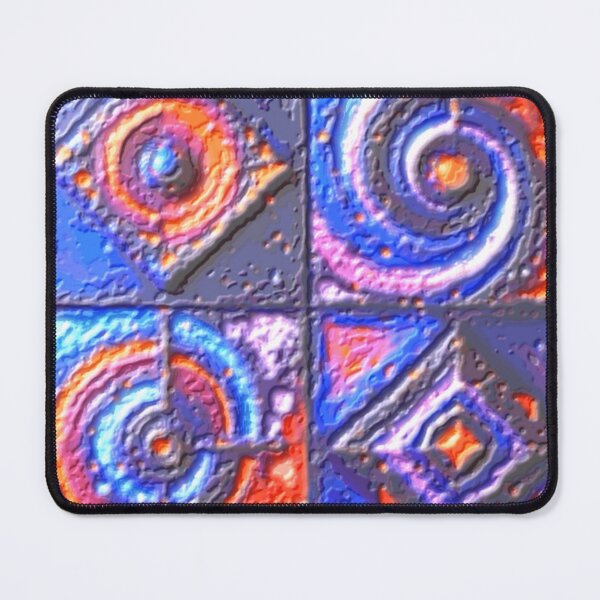 Item preview, cosmic pulse fluorescence plas colorful geometric abstract design designed and sold by SmashingDeals.