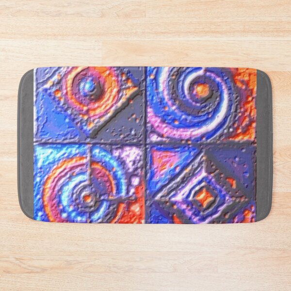 Item preview, cosmic pulse fluorescence plas colorful geometric abstract design designed and sold by SmashingDeals.