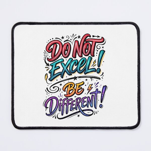 Item preview, Don't excel! Be different! -Memorable quotes- designed and sold by LOVEARTDESIGN.