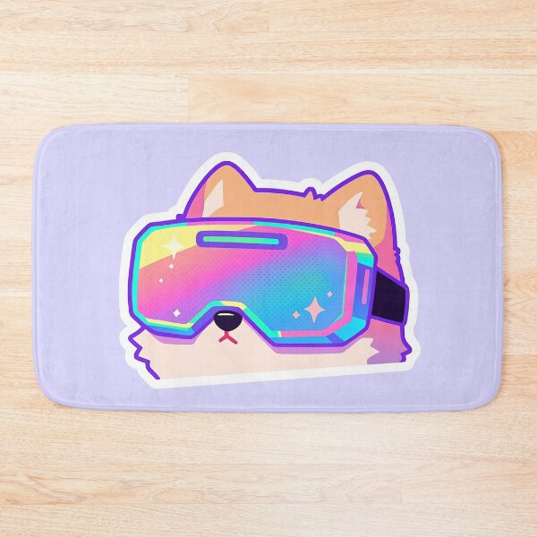 Item preview, Cute Shiba VR Neon Gamer Pup Cyber Kawaii Dog Aesthetic for Youth designed and sold by lematworks.