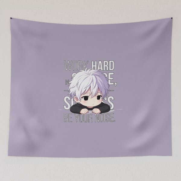 Item preview, Cute Chibi White Hair Anime Boy designed and sold by bistuni.