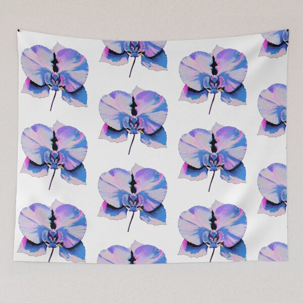 Item preview, Vaporwave Orchid Bloom - Retro Floral Illustration designed and sold by BlissxPals.