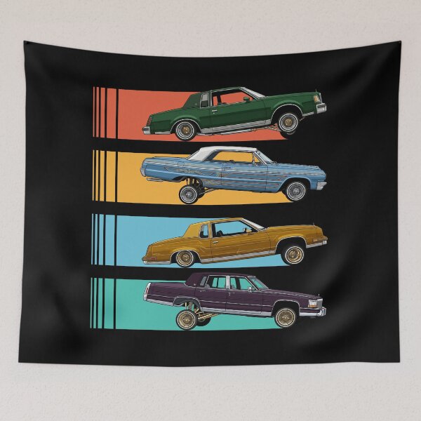 Item preview, Vintage Lowrider Cars designed and sold by Mariel  Toigo.