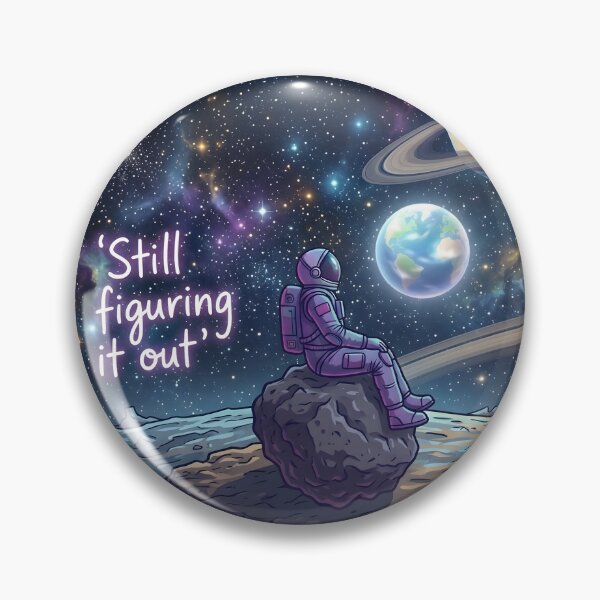 Item preview, Still Figuring It Out Astronaut Aesthetic Space Art designed and sold by MCV-Designs.