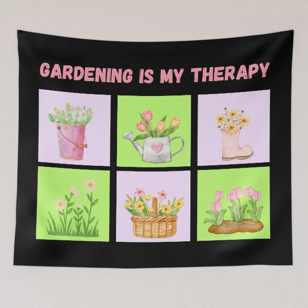 Item preview, Gardening is my therapy designed and sold by uunaa.