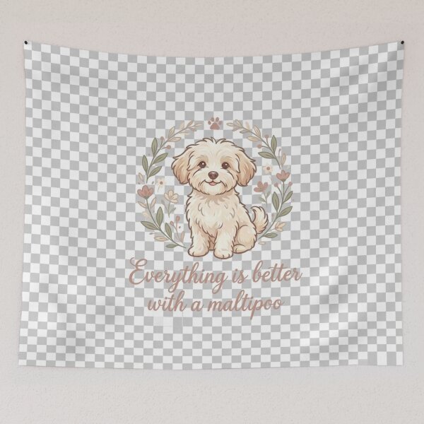 Item preview, Everything is better with a maltipoo  designed and sold by Puppy Art.