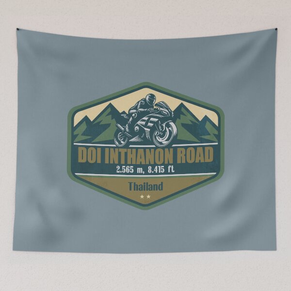 Item preview, Doi Inthanon Road Thailand Biker Badge designed and sold by CynthiaGraphics.