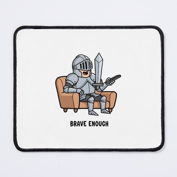 Item preview, Brave Enough Knight Couch Potato designed and sold by AbanoubStore.