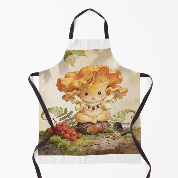 Item preview, Mushroom Folk Crafting - Cottagecore Forest Art designed and sold by PictorialWhimsy.