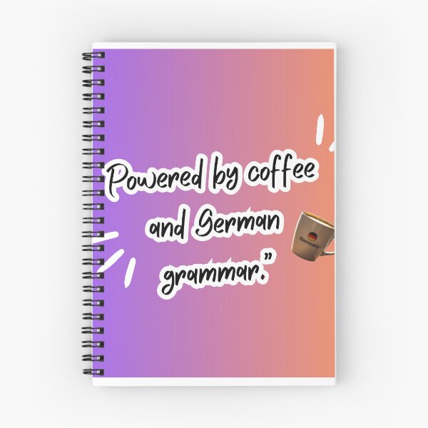Item preview, I am powered by coffee and German grammar designed and sold by kaother.