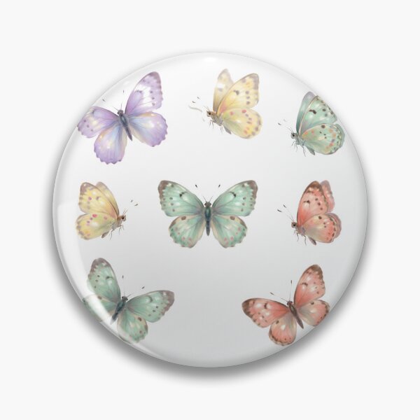 Item preview, Impressionist Butterfly Collection in Soft Pastel Harmony designed and sold by BrunoLinuxArt.